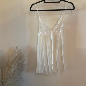 Victoria’s Secret Pleated Babydoll with lace top